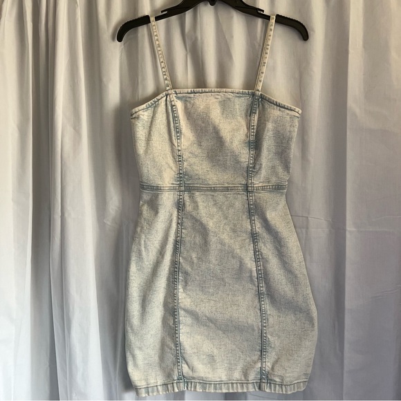 H&M Bodycon Denim Style Dress Size Small - Picture 1 of 5